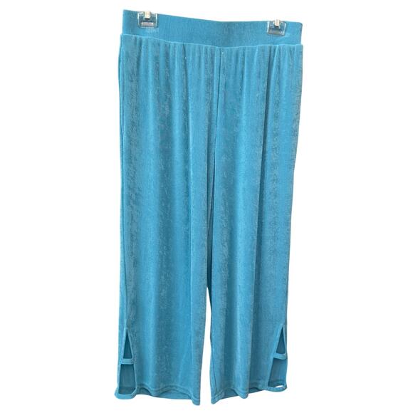 NEW ANTTHONY ORIGINALS Blue Pull On Cropped Sweatpants Size M - Picture 1 of 3